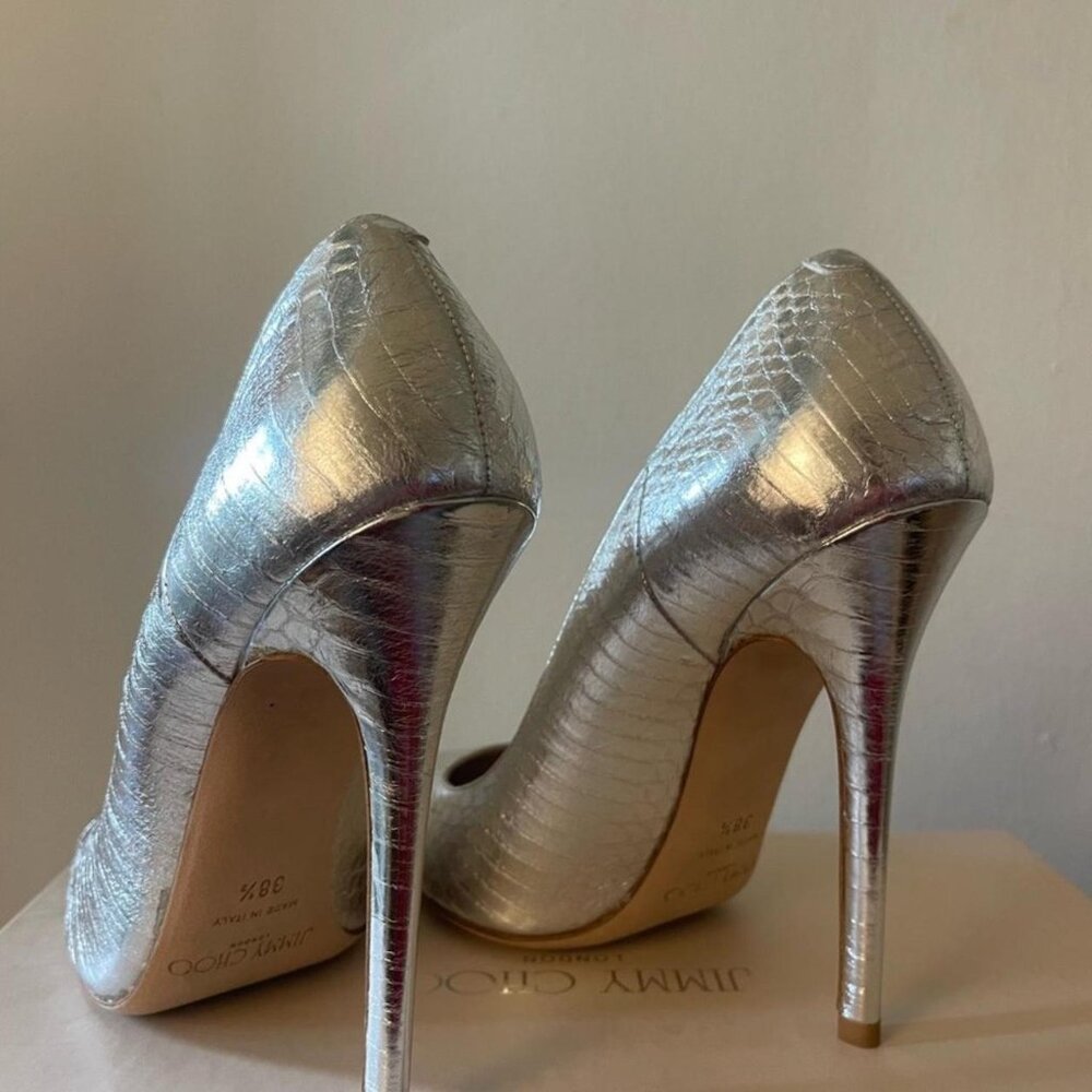Jimmy Choo Women's Gold and Silver Pumps - Picture 2 of 4